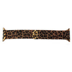 Leopard Print Milanese Mesh Strap for Apple Watch