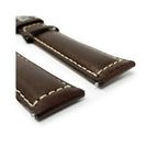 Italian Leather Watch Strap, Sorrento, Dark Brown