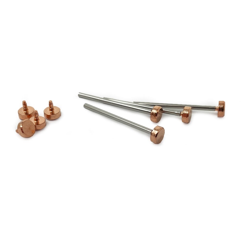 Watch Strap Pressure Bar & Rivet Ends 1.20mm (Rose Gold)