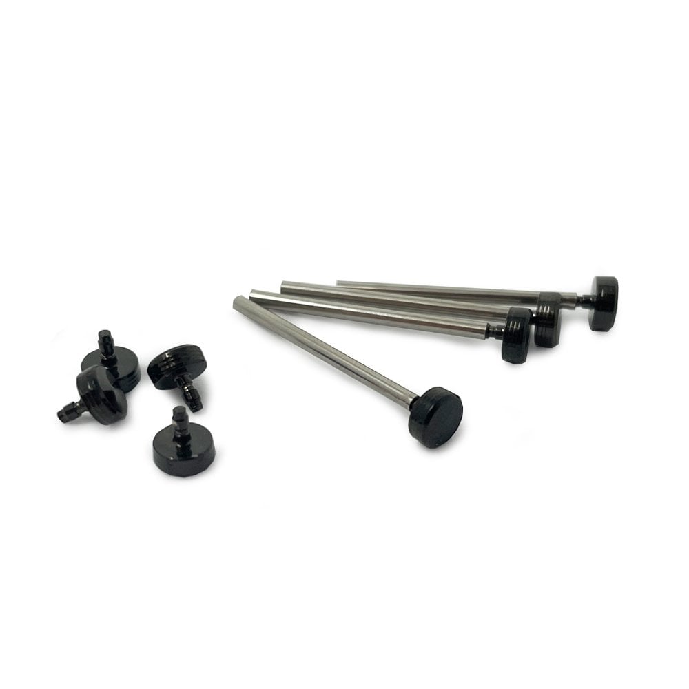 Watch Strap Pressure Bar & Rivet Ends 1.20mm (Black)
