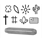 Jewellery Stamping Hand Punches Various Shapes - Cactus