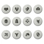 ImpressArt Geometric Zodiac Signature Design Stamps, 6mm