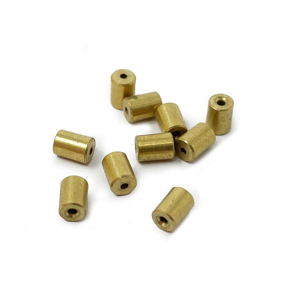10x Brass English Clock Bushes, 0.80mm (2.10 x 2.20mm)