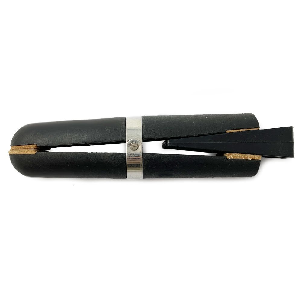 Plastic Wedge Ring Clamp with Leather Jaws