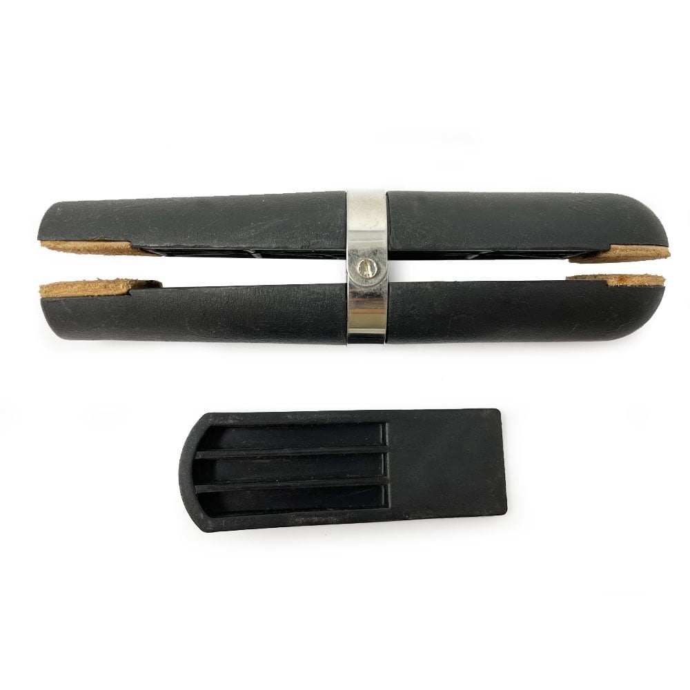 Plastic Wedge Ring Clamp with Leather Jaws