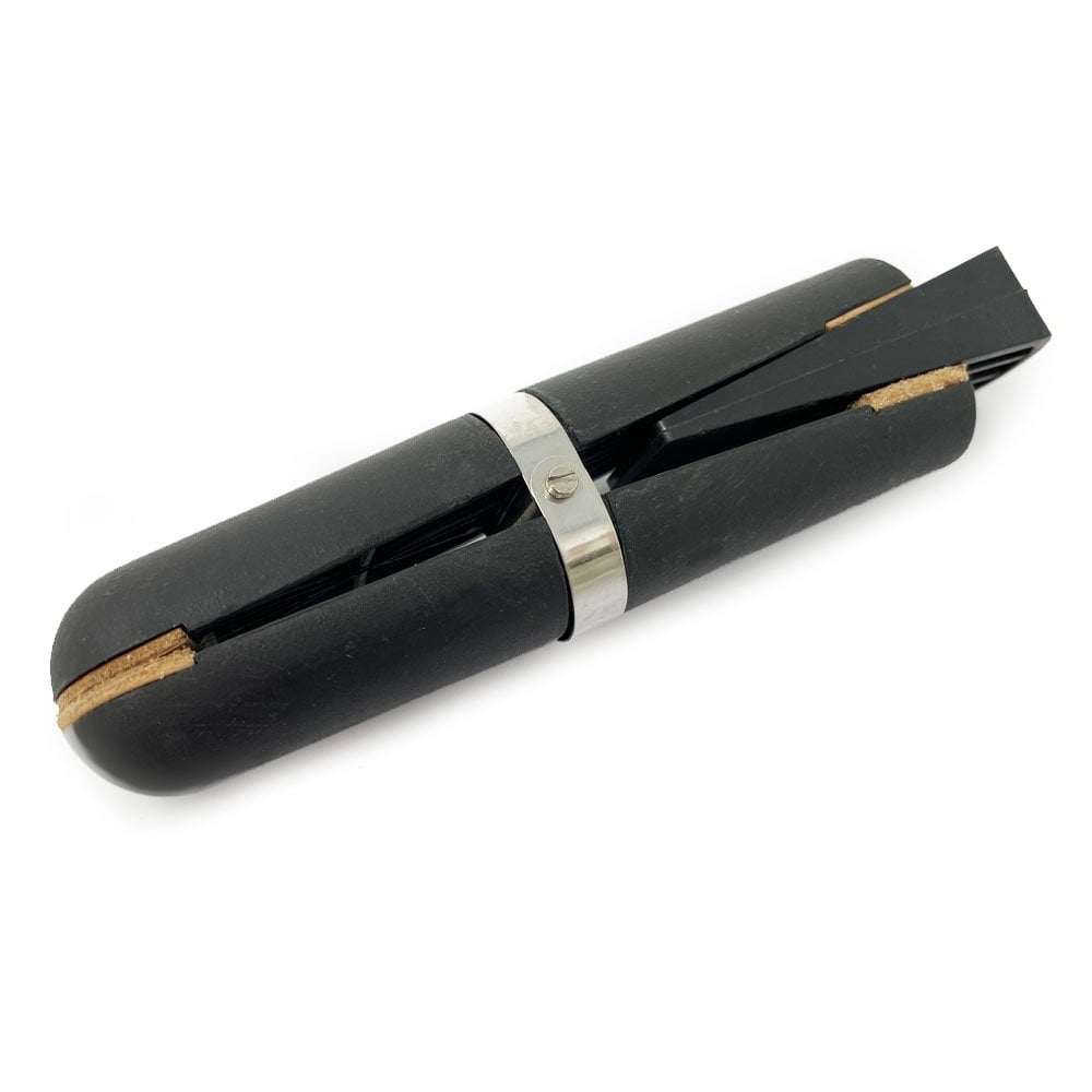 Plastic Wedge Ring Clamp with Leather Jaws