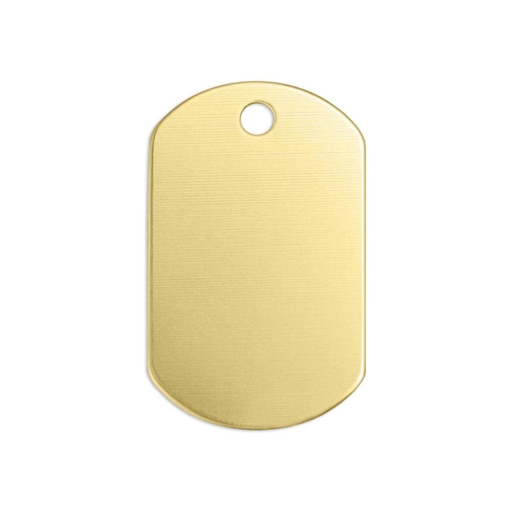ImpressArt Premium Stamping Blanks - Brass Dog Tag