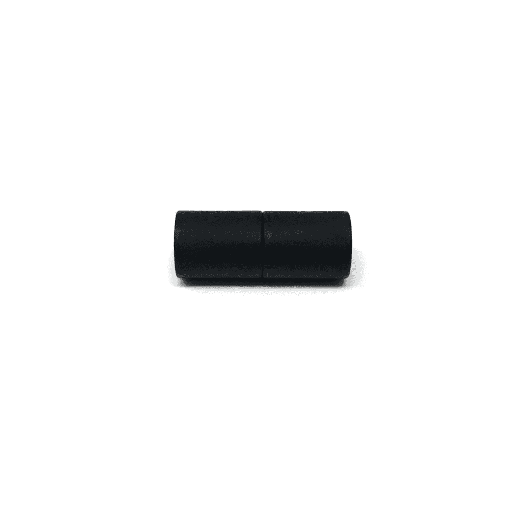 Magnetic Kumihimo Clasp – Acrylic Matte Black 6mm