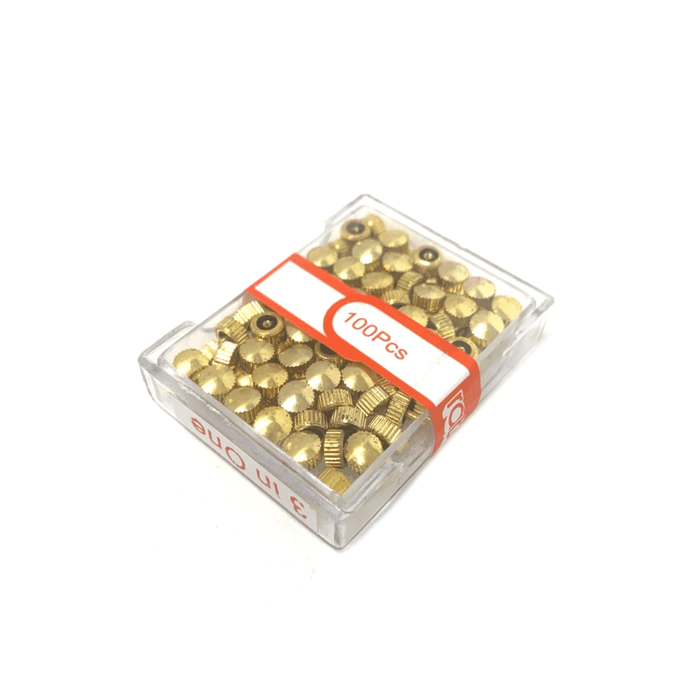 Golden Watch Crowns 100 Pcs