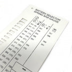 Battery Selector & Spring Bar Gauge