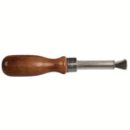 Steel Scratch Brush with Wood Handle