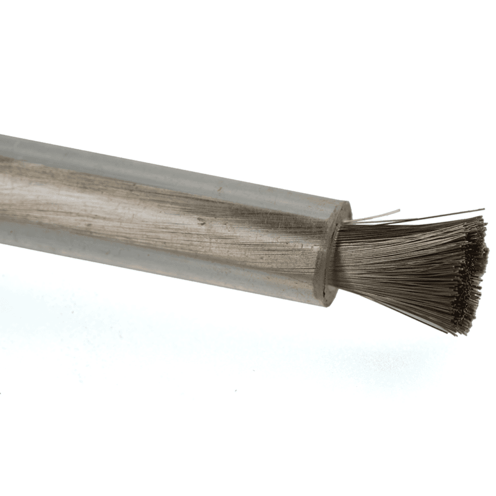 Steel Scratch Brush with Wood Handle
