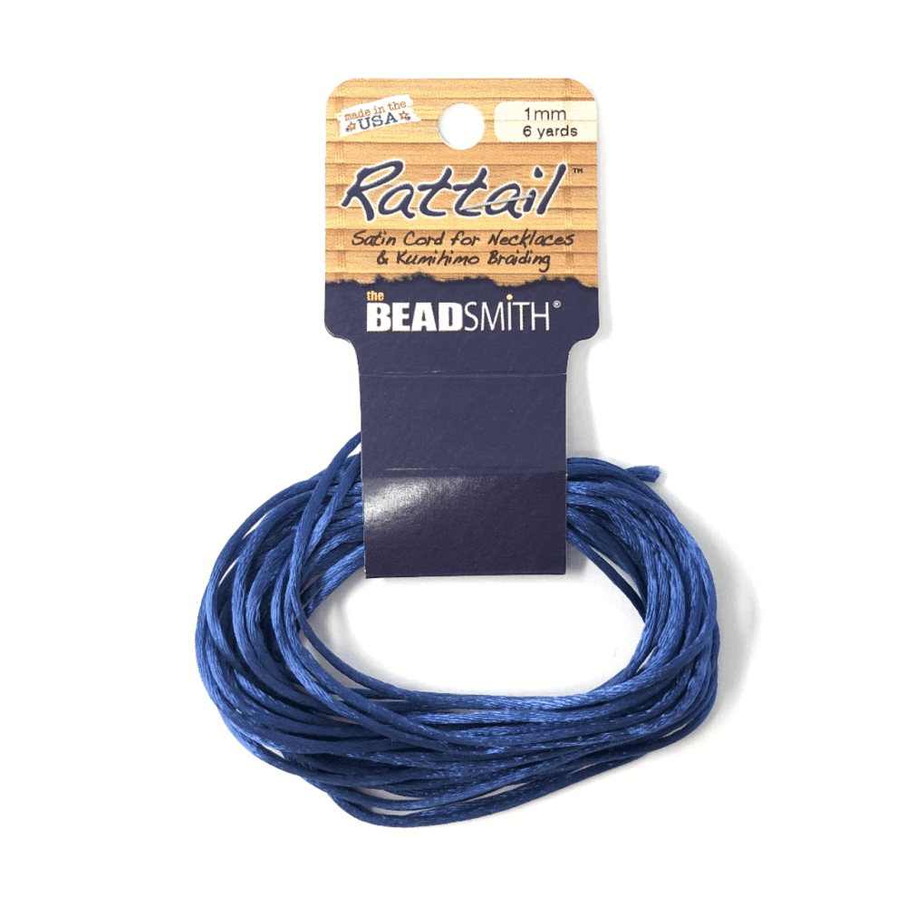 Beadsmith Rattail Satin Cord - Royal Blue
