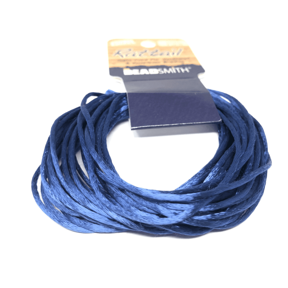 Beadsmith Rattail Satin Cord - Royal Blue