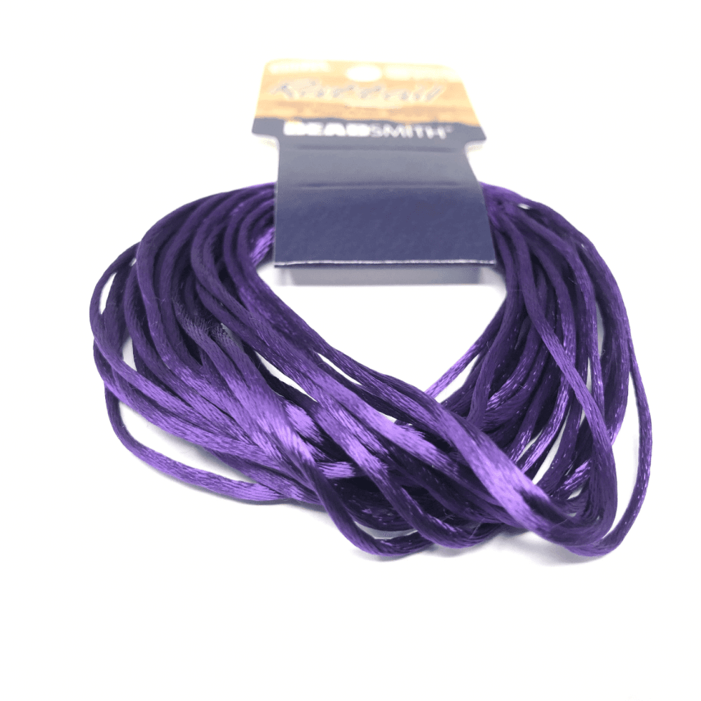 Beadsmith Rattail Satin Cord - Purple