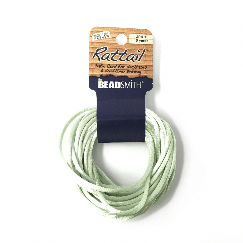 Beadsmith Rattail Satin Cord - Mint