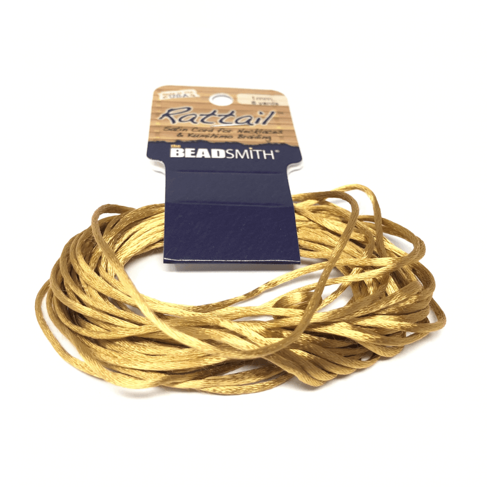 Beadsmith Rattail Satin Cord - Camel