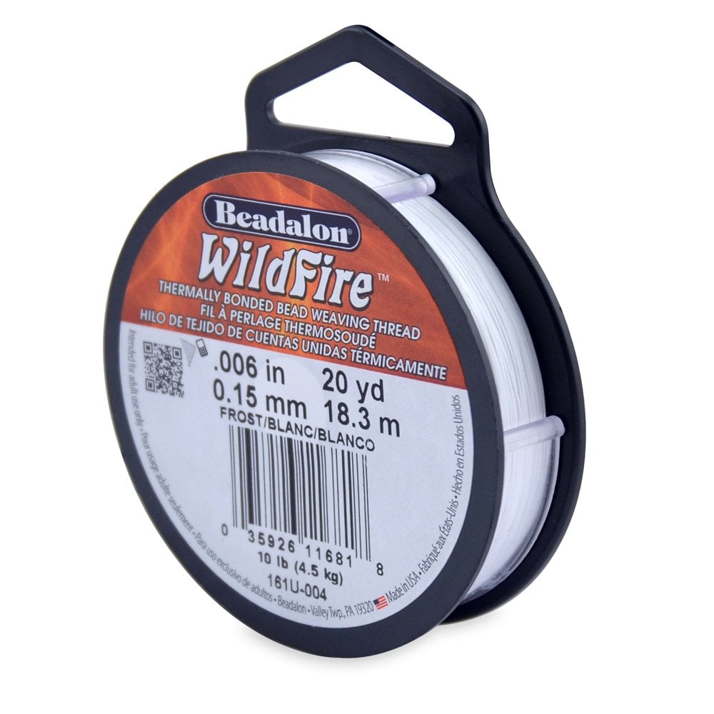Beadalon Wildfire Beading Thread, 0.15mm, Frost
