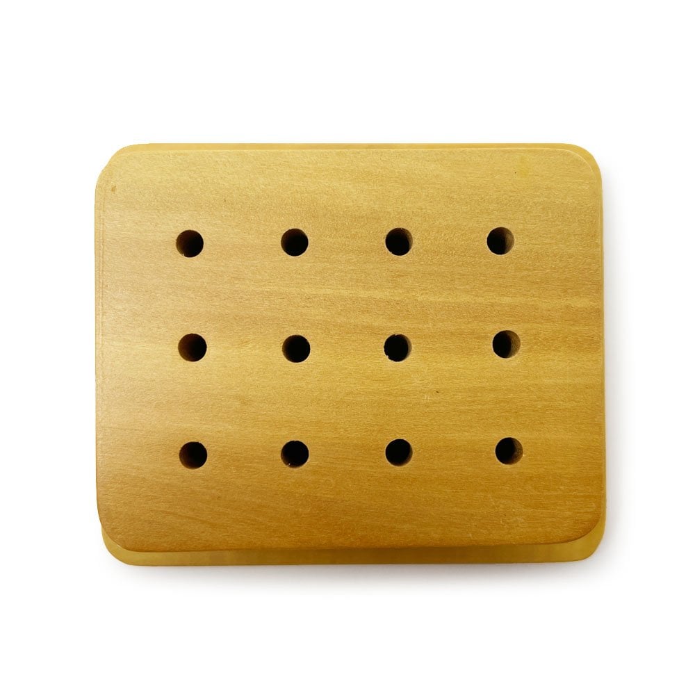 Wooden Rotary Mandrel Stand, 12 Holes