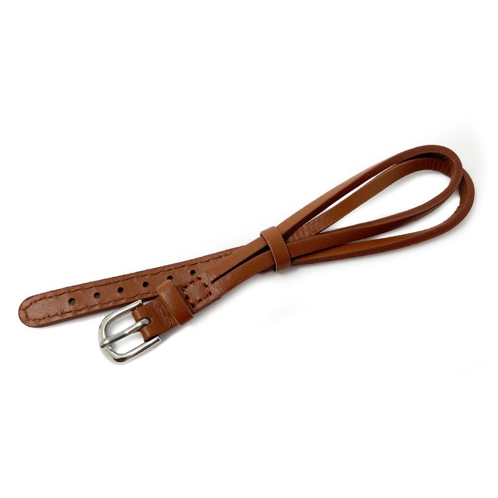 Tan Leather Cordette Watch Strap with Stainless Steel Buckle