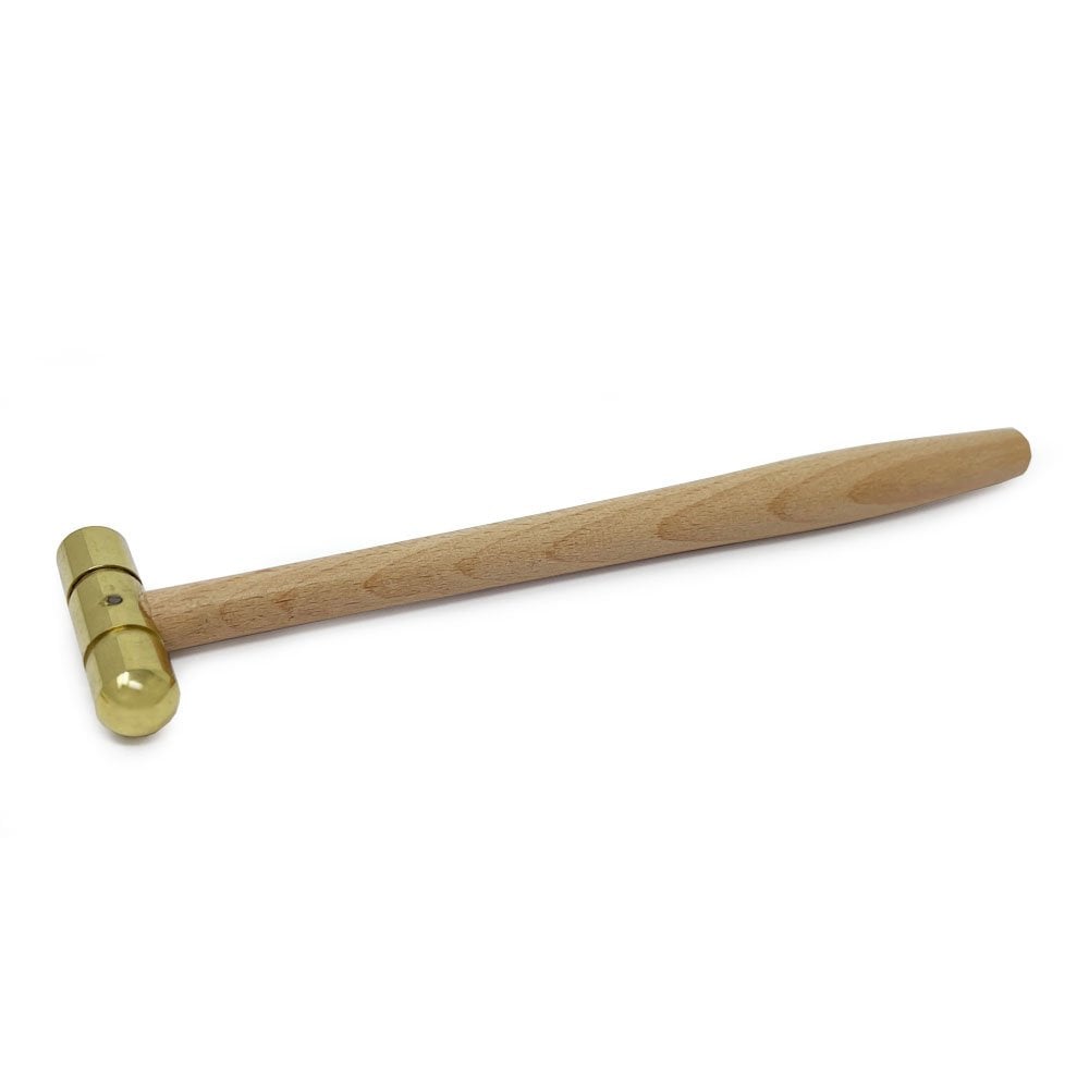 Small Brass Head Hammer - Domed & Flat Face