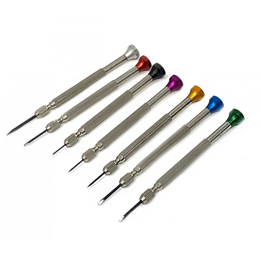 Mini Screwdrivers with Reversible Blades Set of 7