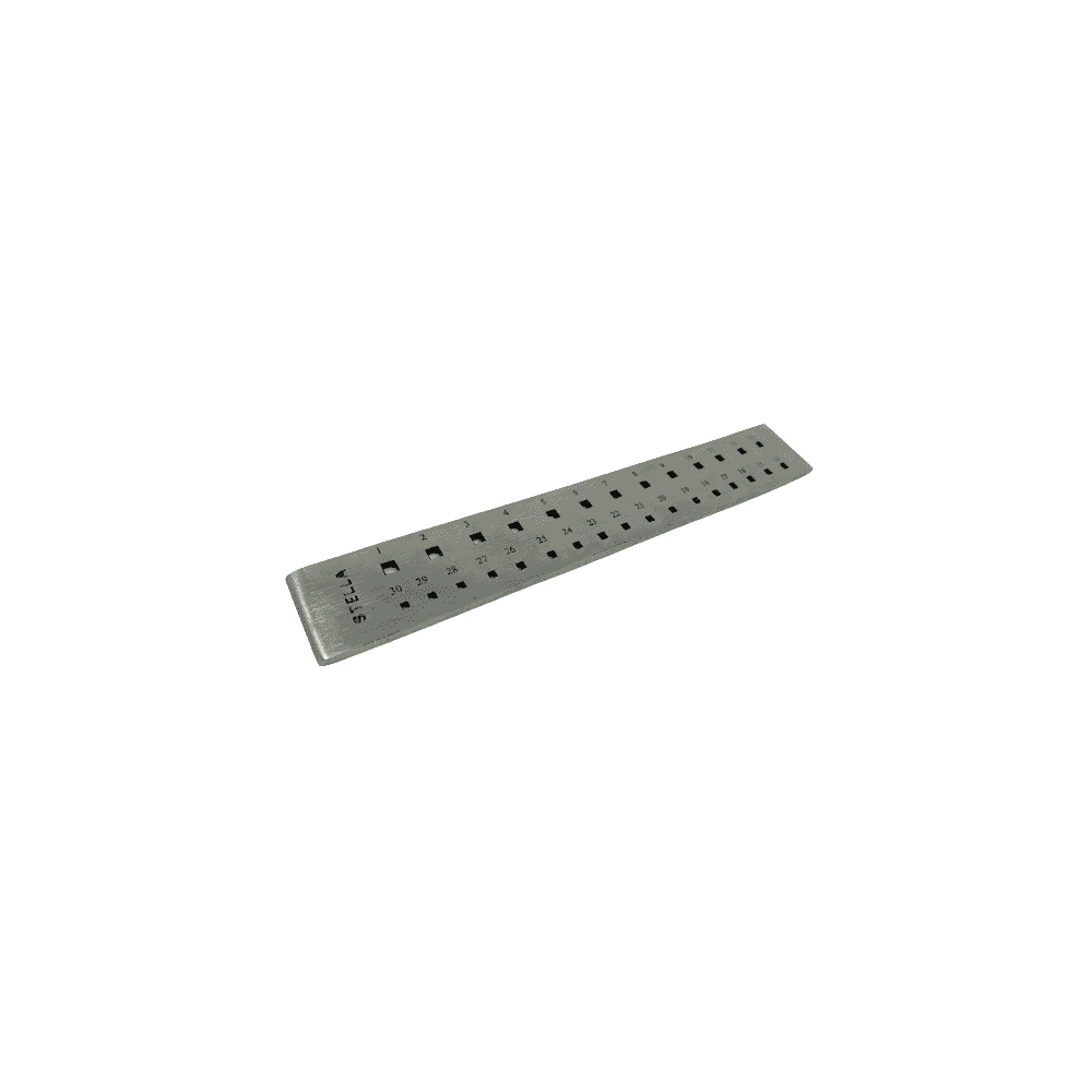 Large Square Draw Plate 30 Holes 1.6-4.3mm