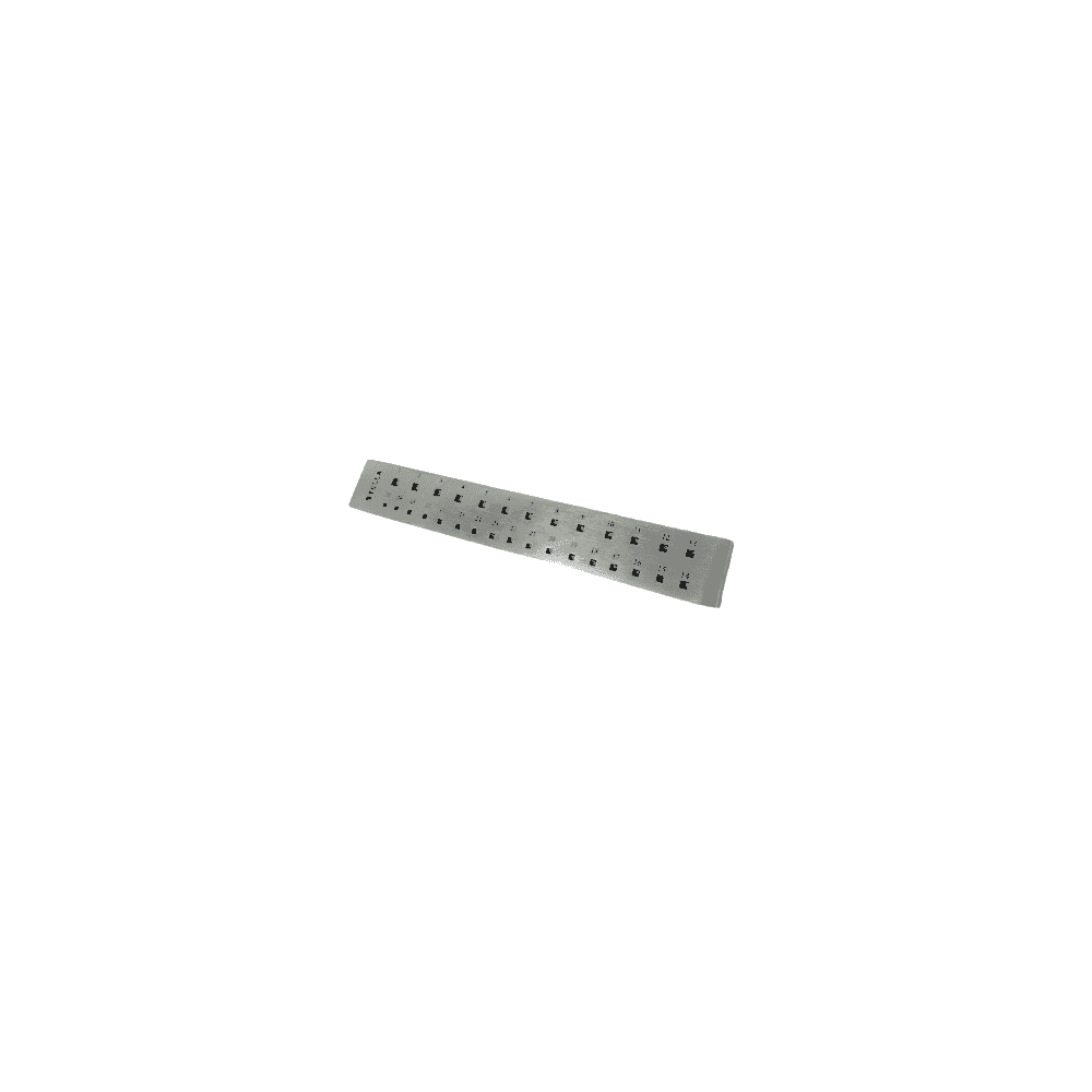 Large Square Draw Plate 30 Holes 1.6-4.3mm