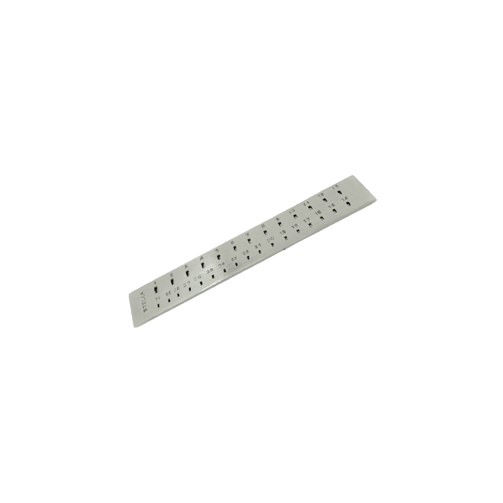 Large Rectangle Draw Plate 30 Holes 1.2x2.2 - 2.8x5.2mm