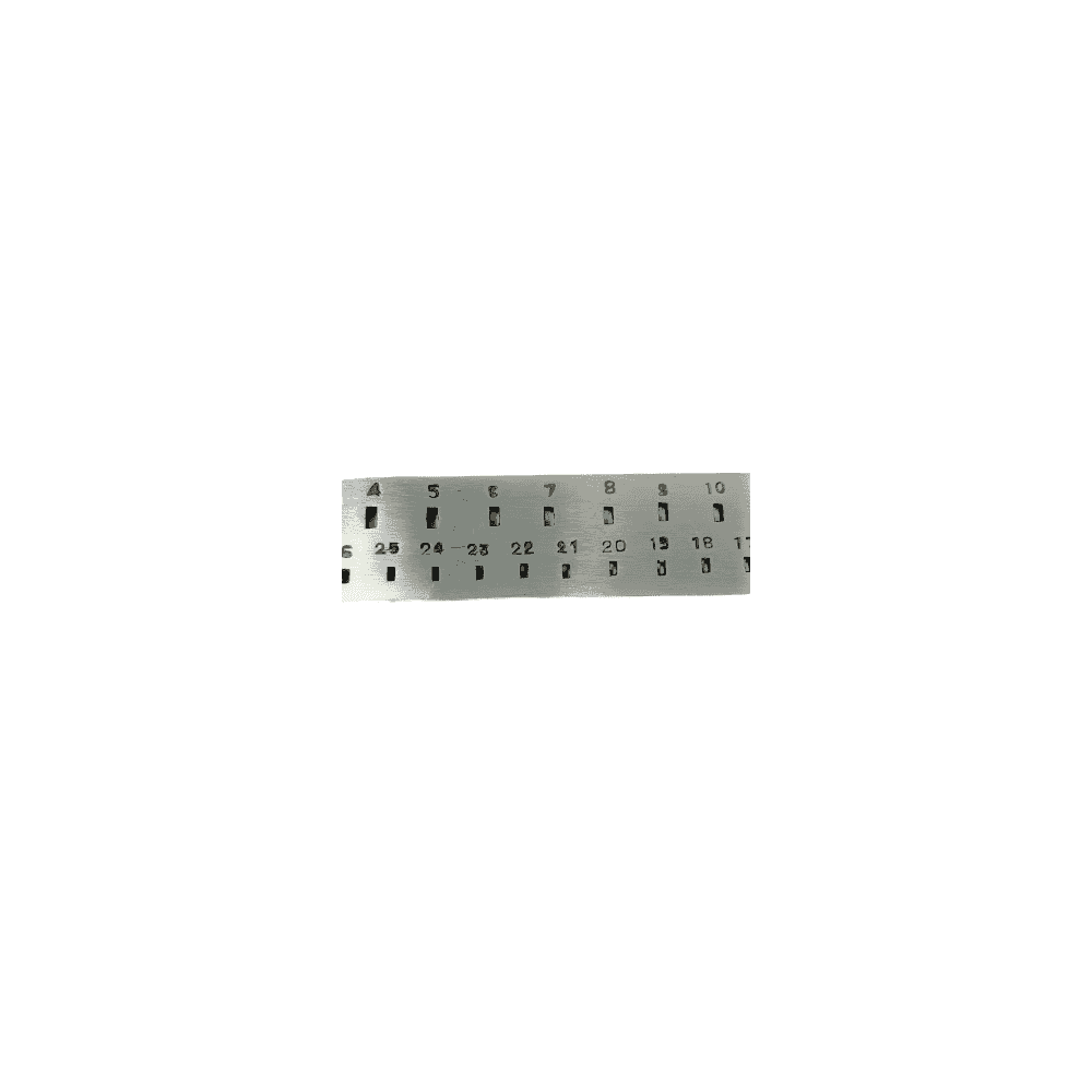 Large Rectangle Draw Plate 30 Holes 1.2x2.2 - 2.8x5.2mm