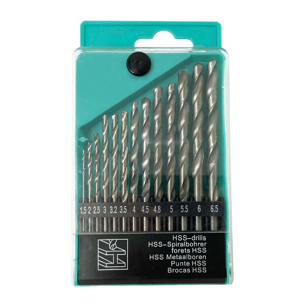Jeweller's HSS Drill Bits Set, 1.5mm - 6.5mm