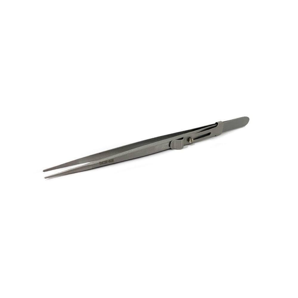 Inox Side Locking Tweezers - Medium Tip