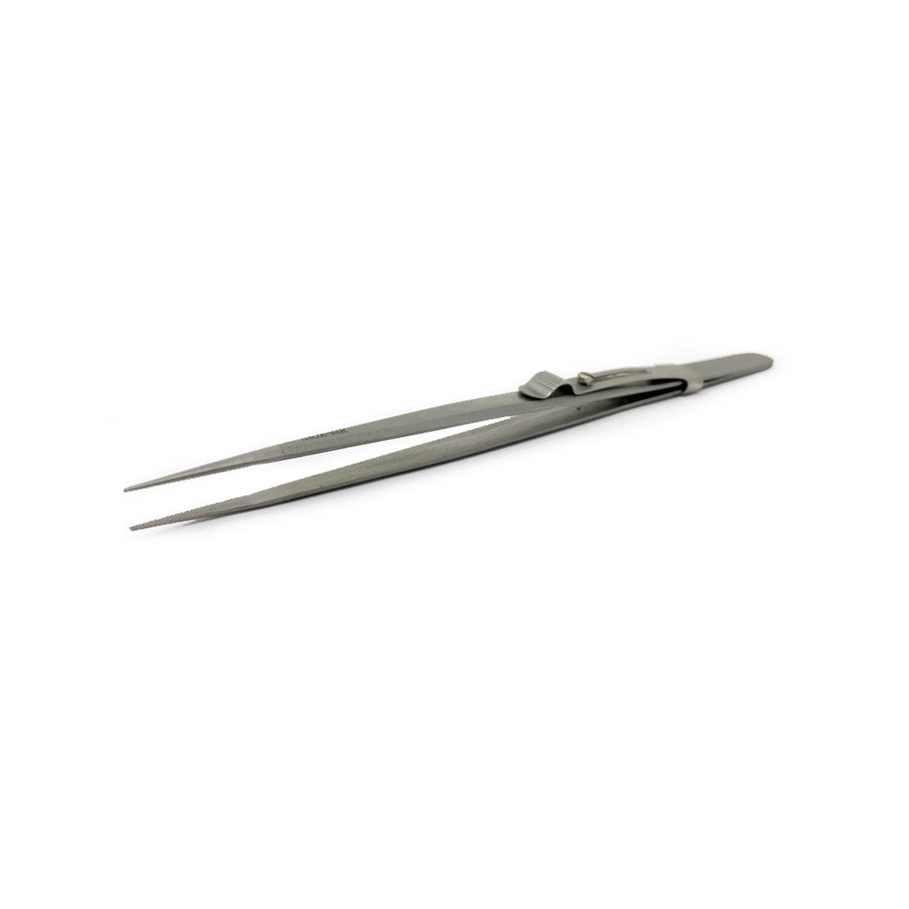 Inox Side Locking Tweezers - Medium Tip