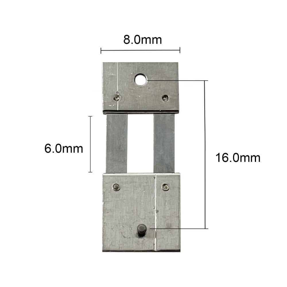 German & English Clock Suspension 16.0mm x 8.0mm x 6.0mm
