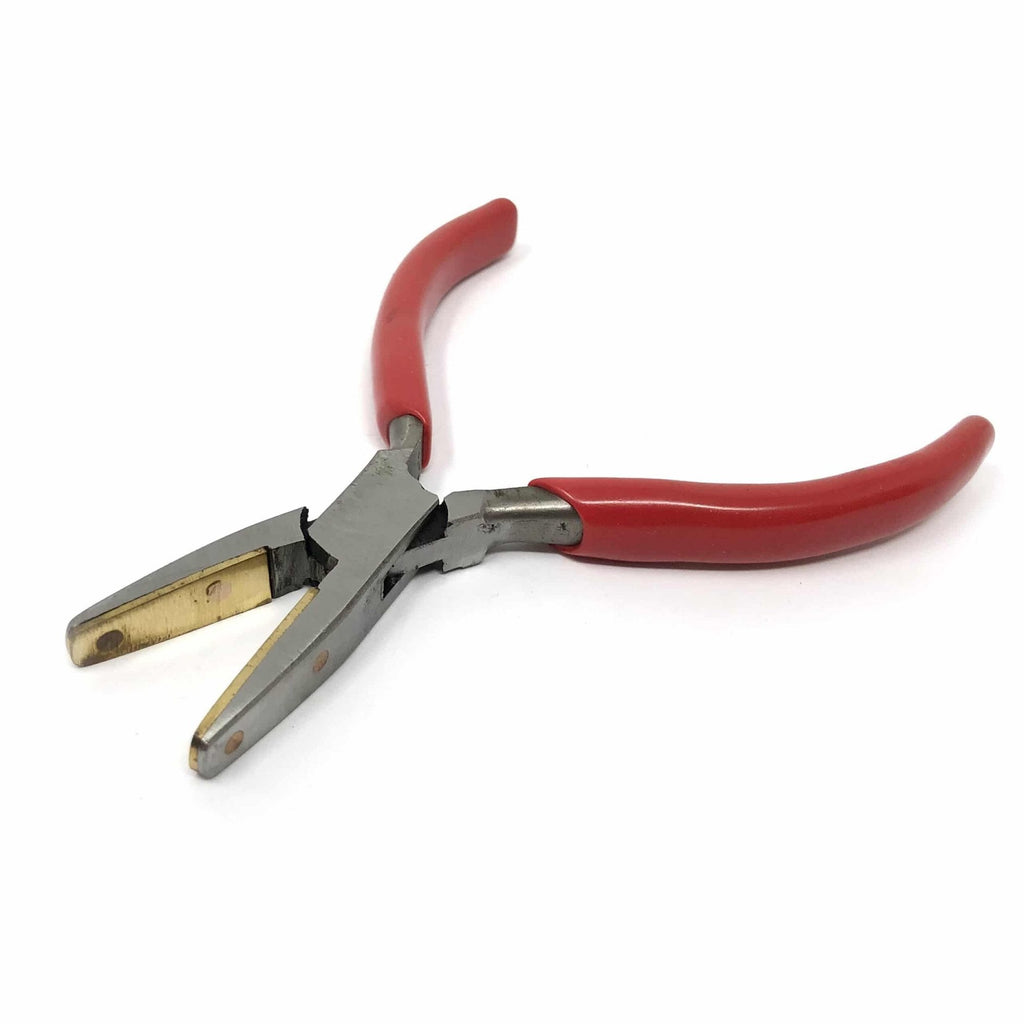 Flat Nose Pliers with Brass Jaws