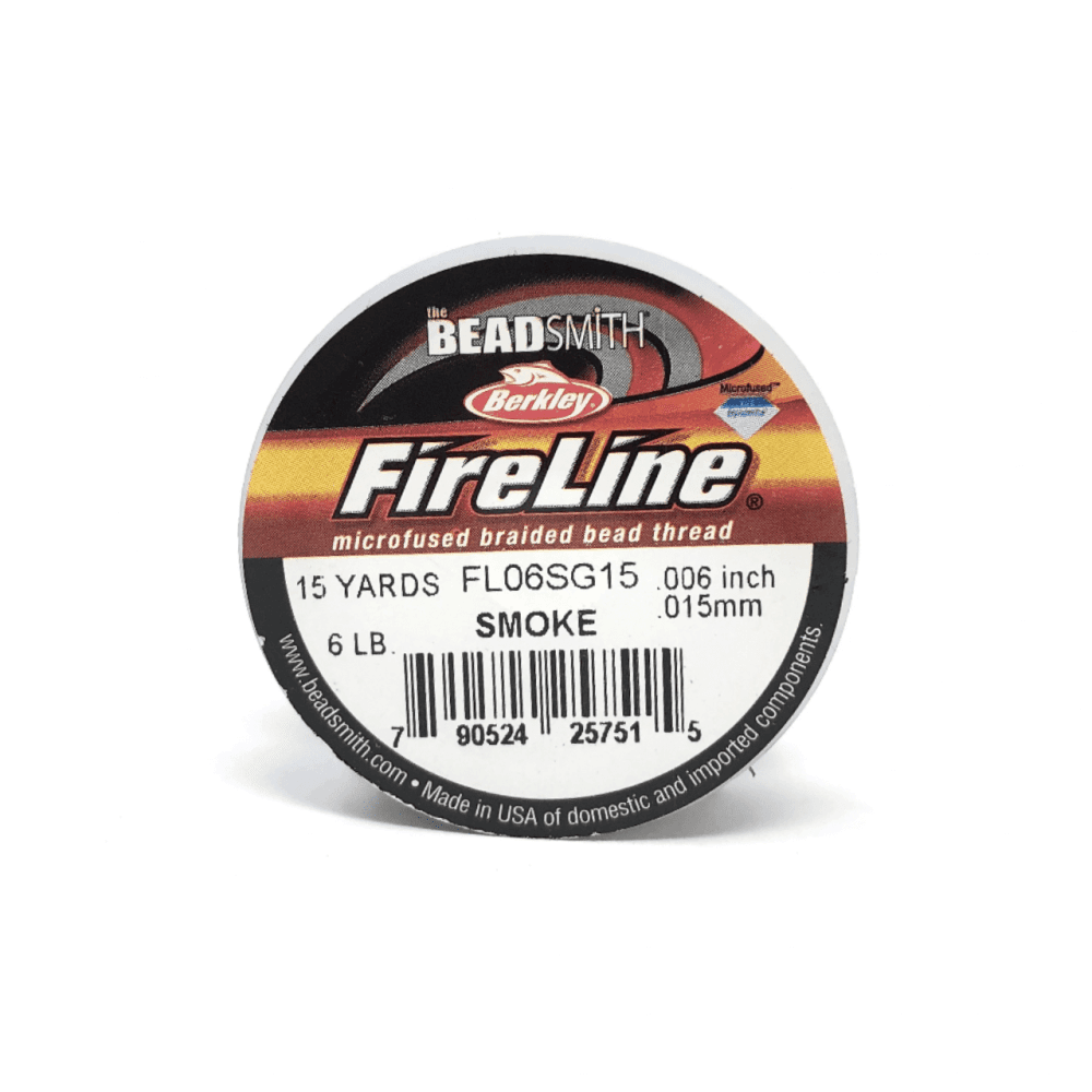 Fireline Beading Thread 6lb, Smoke, 0.15mm x 15 Yard
