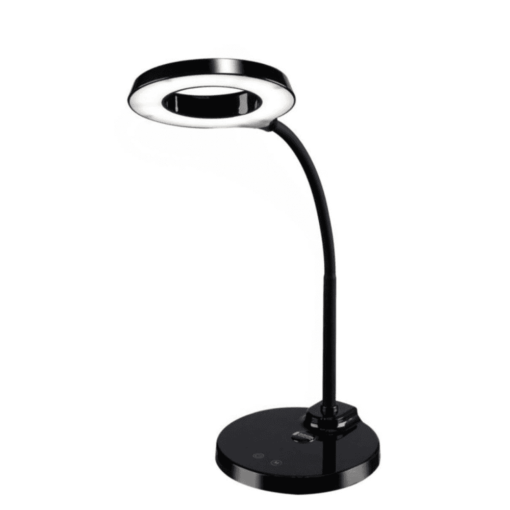 Durston Jeweller's LED Halo Table Lamp - Black