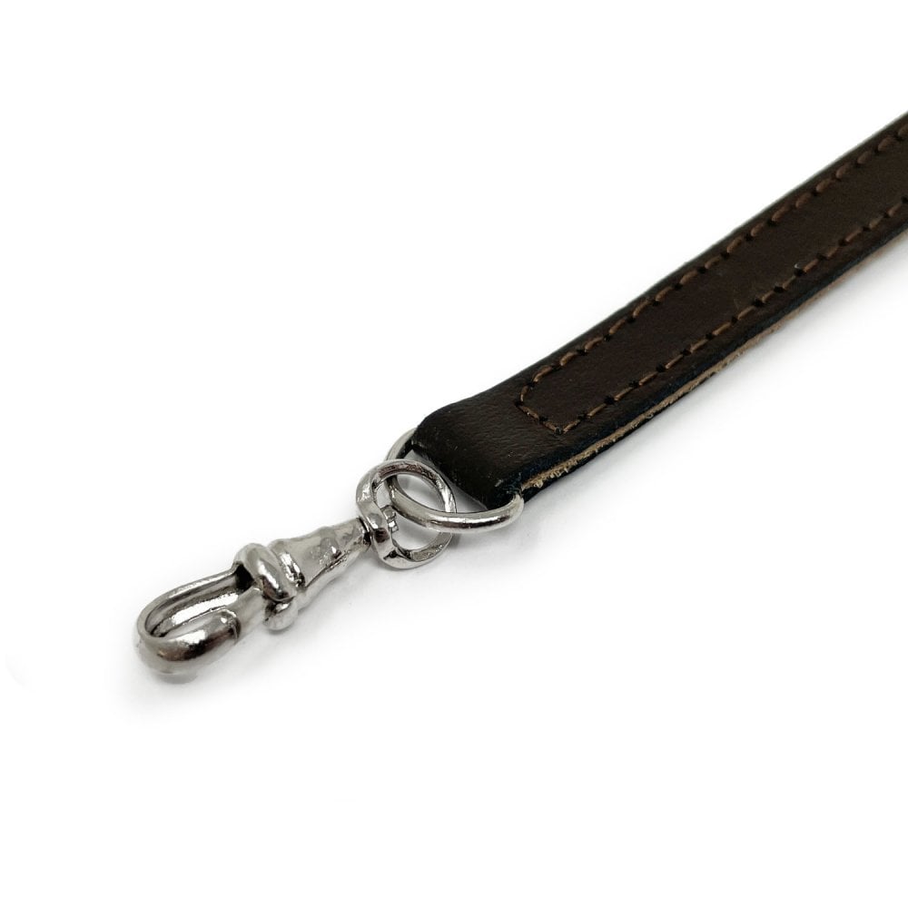 Leather Pocket Watch Albert - Dark Brown - Stainless Steel