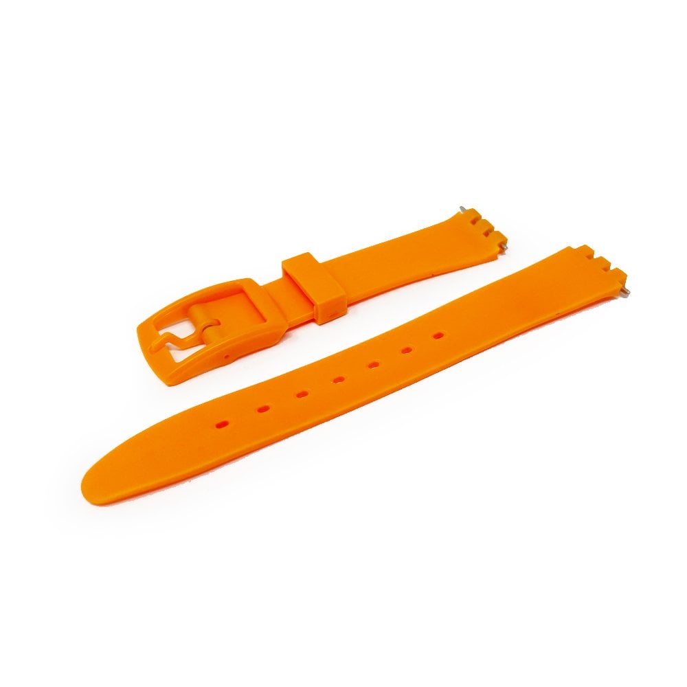 Orange PVC Watch Strap