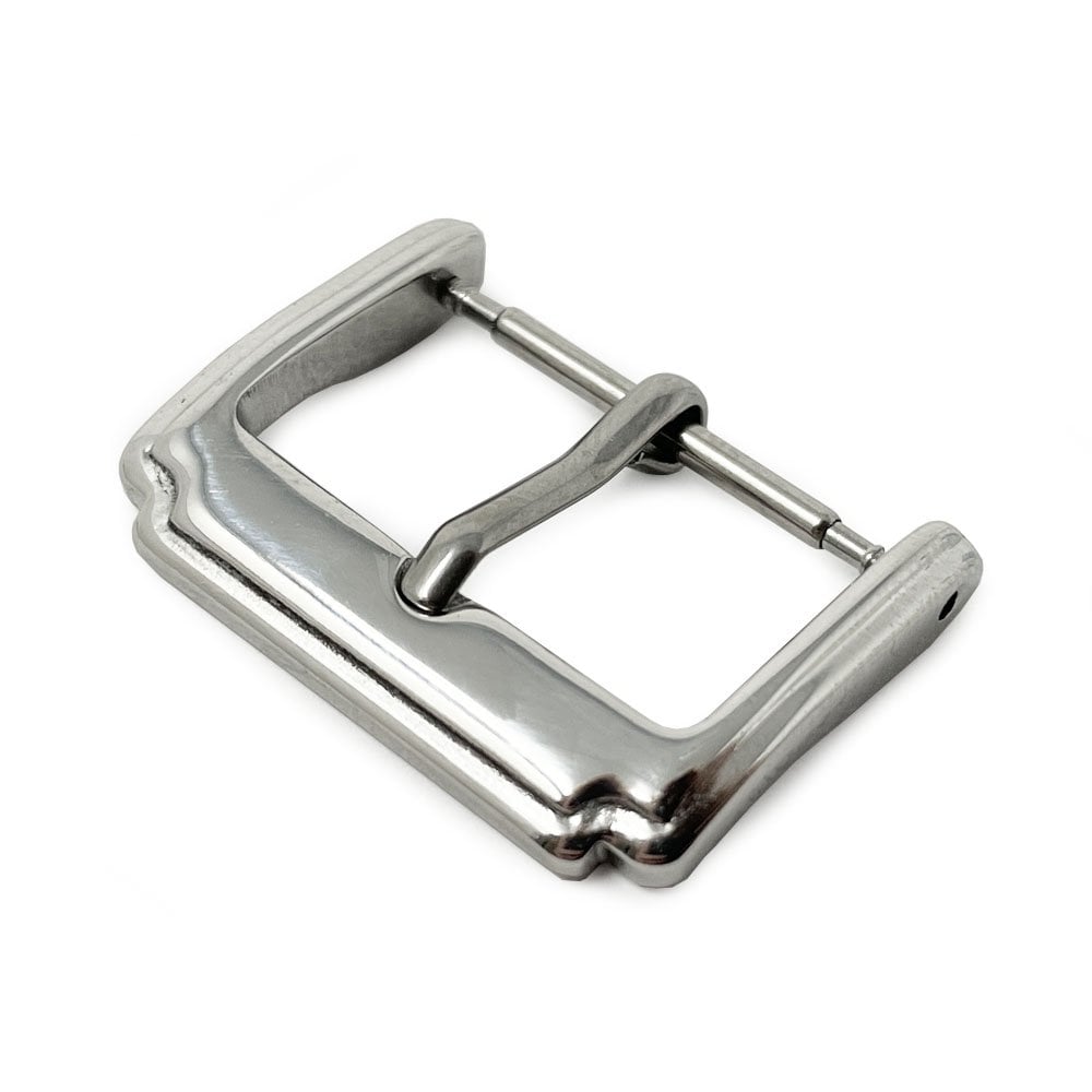 Stainless Steel Watch Buckle, Square Edge (18mm - 24mm)