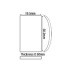 Cartier Glass 19.5 x 30.2 mm Rectangle Domed