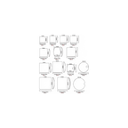 Sapphire Glass For Cartier Watches 27.1 x 27.1 mm Square Domed Flat Bottom Round Corners