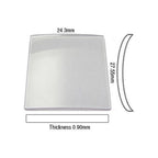 Sapphire Glass For Cartier Watches 27.55 x 24.3 mm Rectangle Domed Round Corners