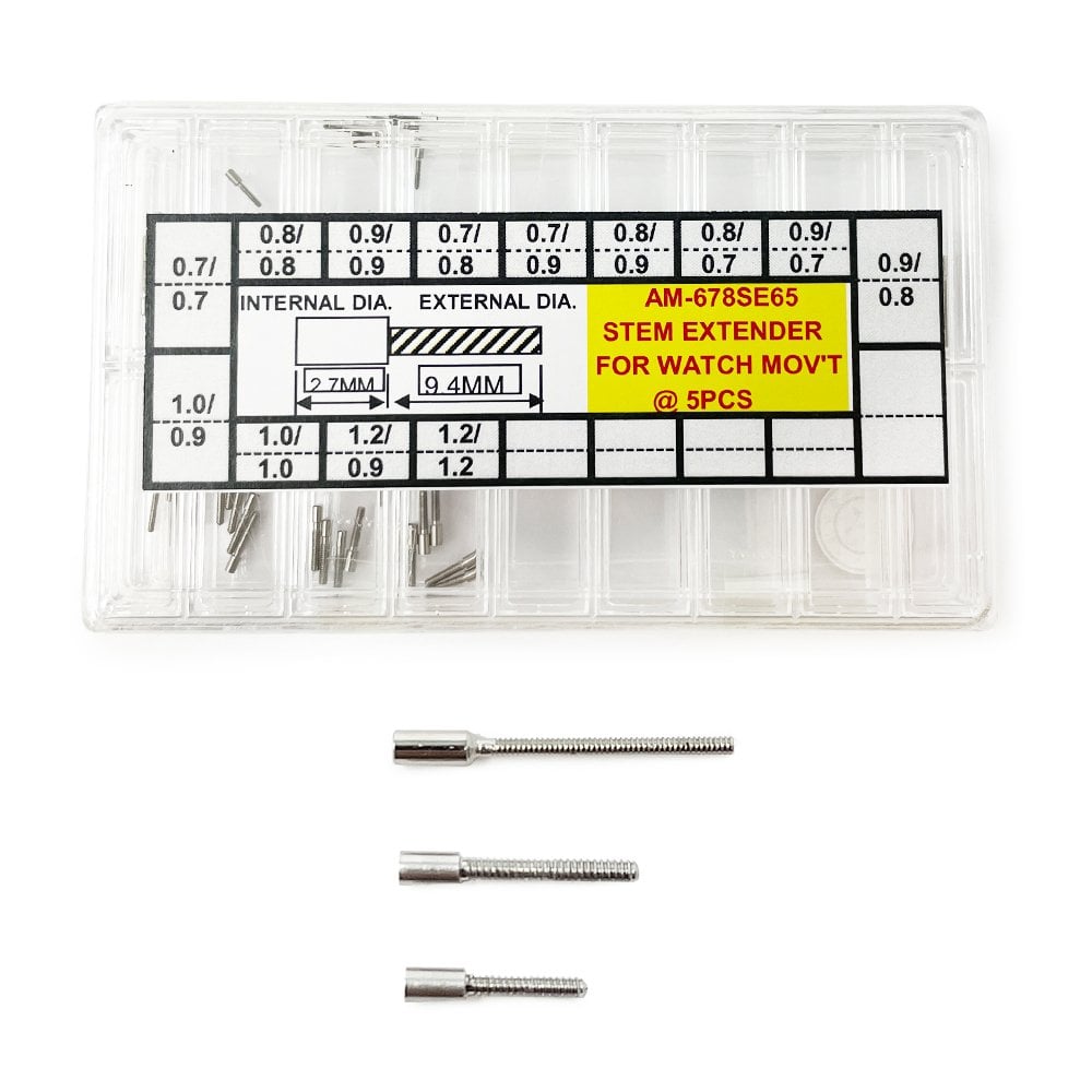 Watch Stem Extender Set 90pcs (Tap 0.7, 0.8, 0.9, 1.0, 1.2)