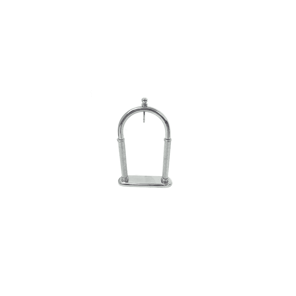 Pocket Watch Full Arch Display Stand - Brass & Chrome