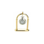 Pocket Watch Full Arch Display Stand - Brass & Chrome