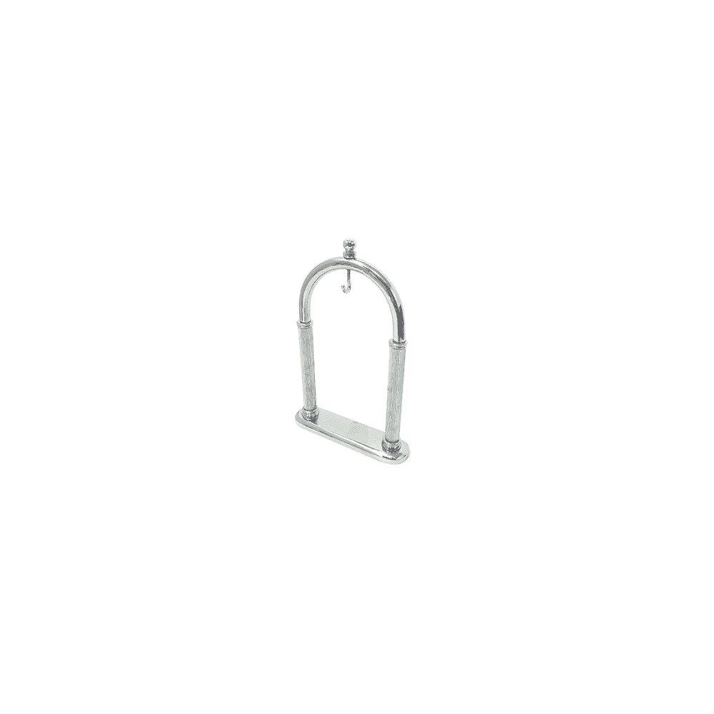 Pocket Watch Full Arch Display Stand - Brass & Chrome