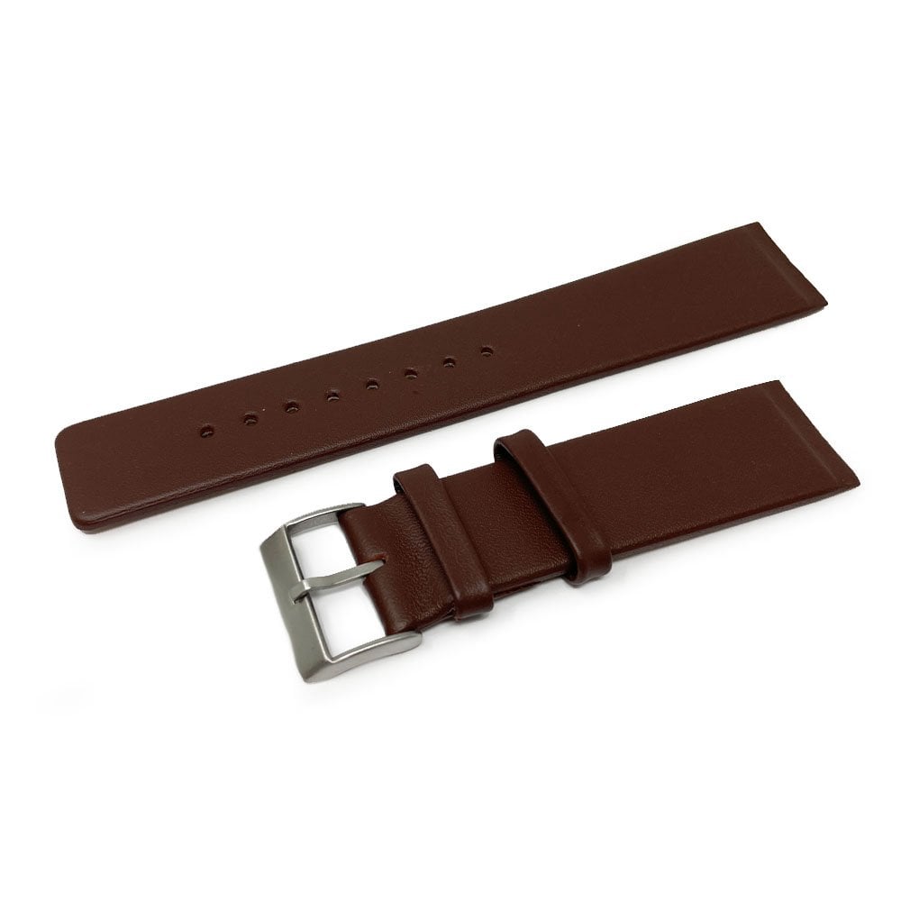 Brown Leather Skagen Style Watch Strap, 22mm Fitting