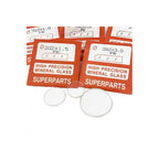 Round & Flat Watch Glass 1.3mm Thick 17-37.5mm Range