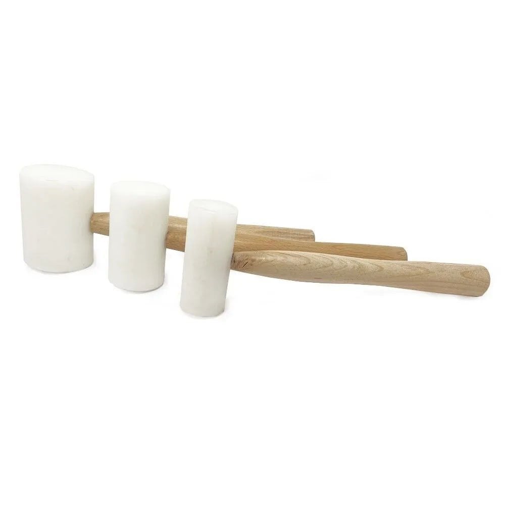 Nylon Mallet, 3 Size Options 38mm 50mm 65mm Diameter Head